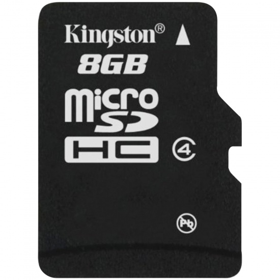 8GB Kingston microSDHC Class 4 Memory Card Image