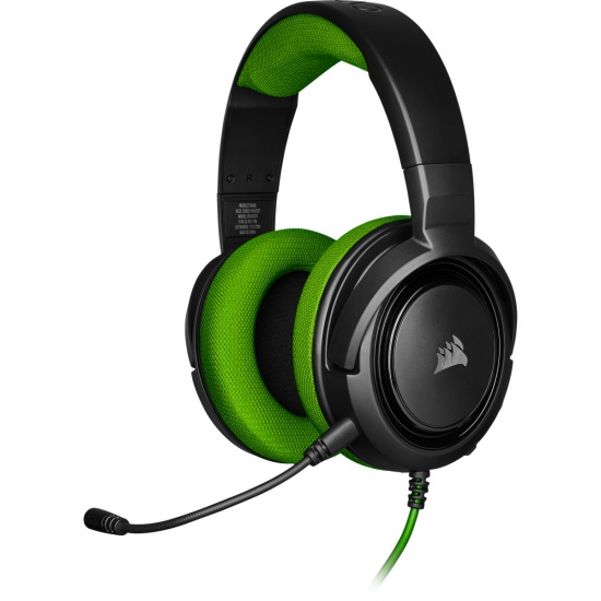 Corsair HS35 Wired Stereo Gaming Headset w/Microphone - Green Image