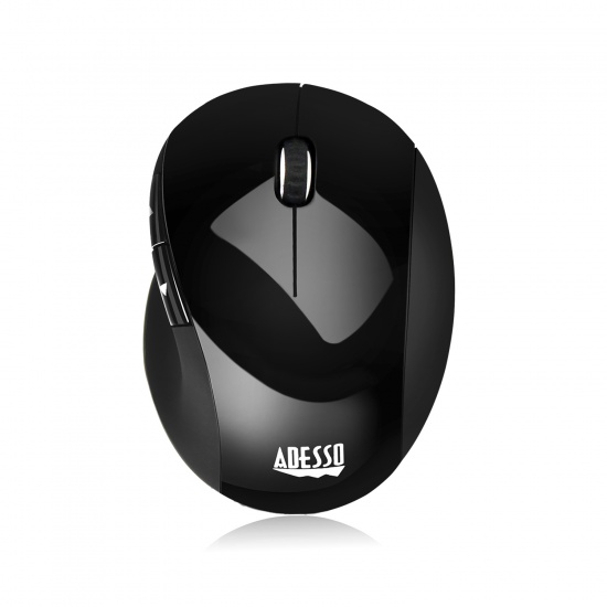 Adesso iMouse E55 Wireless RF Optical Vertical Mouse - Black Image