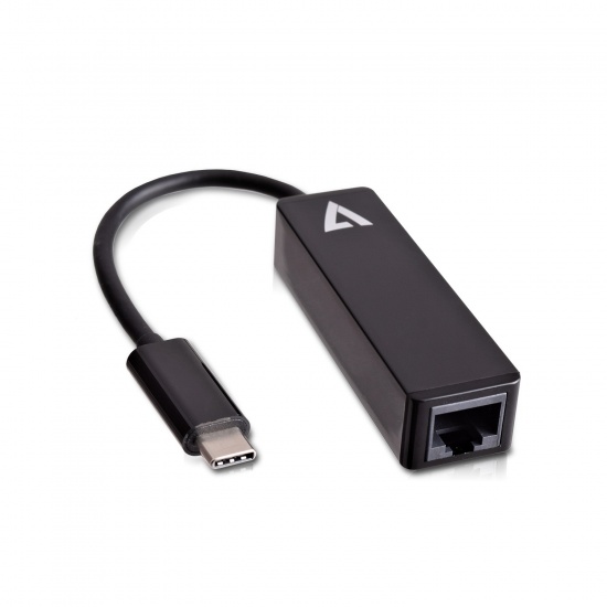 V7 USB-C Male to RJ45 Male Audio Video Adapter Image