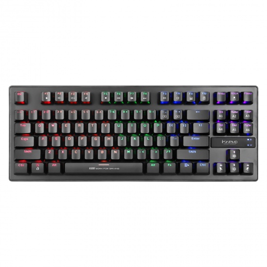 Marvo Scorpion KG901 USB RGB Wired Compact Gaming Keyboard w/Blue Switches- UK English layout Image