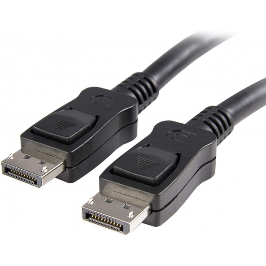 Startech 6.6ft DisplayPort Cable w/Latches - Black  Image