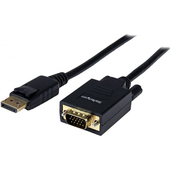 Startech 6ft DisplayPort to VGA Cable - Black  Image