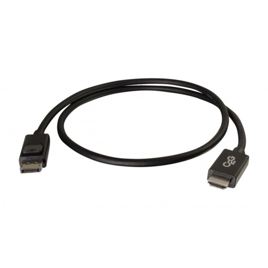 C2G 6ft HDMI to DisplayPort Cable - Black Image