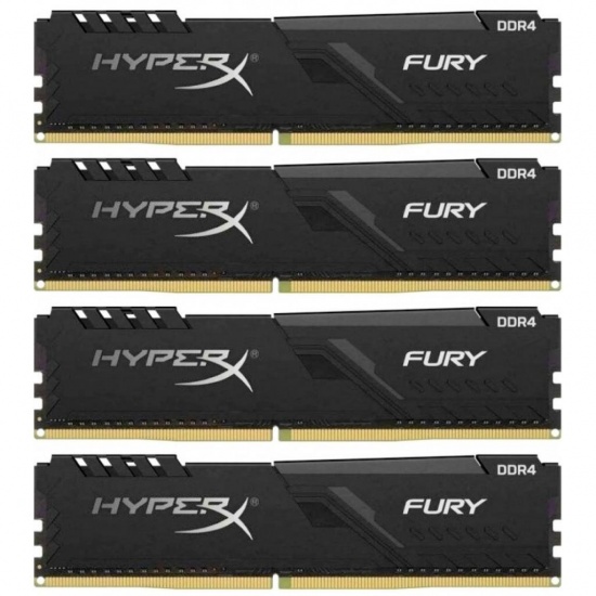 128GB Kingston HyperX Fury DDR4 3600MHz PC4-28800 CL18 Quad Channel Kit (4x 32GB) Image