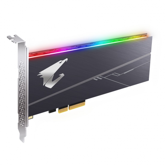 512GB Gigabyte Aorus RGB AIC NVMe 1.3 PCI-Express 3.0 x4 SSD Solid State Disk Image