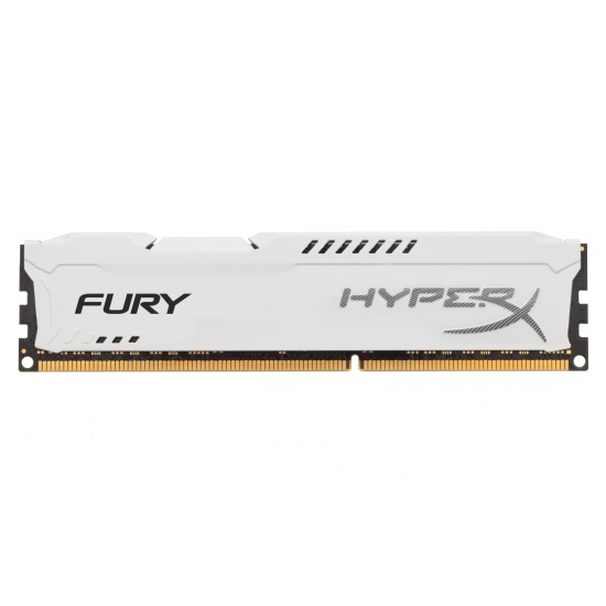 4GB Kingston HyperX Fury DDR3 1600MHz PC3-12800 CL10 Memory Module - White Image