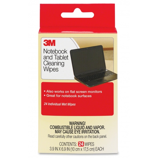 3M Computer Screen and Monitor Cleaning Wipes - 24 Pack Image
