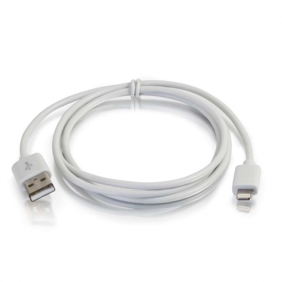 C2G 3.3ft Lightning to USB Cable - White Image