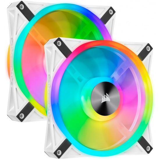 Corsair iCUE QL140 RGB 140 mm Computer Case Fan - Dual Pack - White Image