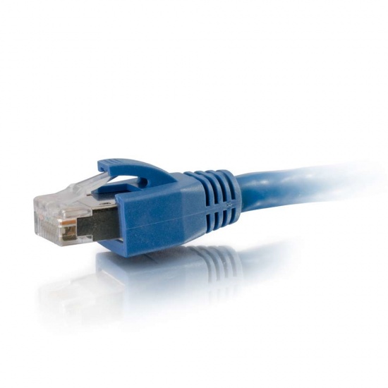 C2G 300ft Cat6 Snagless Solid Shielded Network Cable - Blue Image