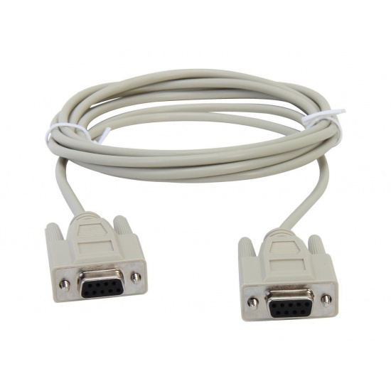 C2G 10ft DB9 Null Network Cable - Beige Image
