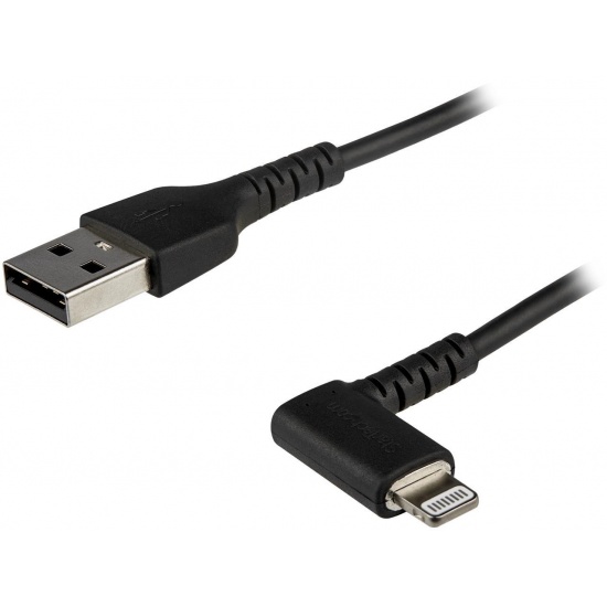 Startech 6ft Heavy Duty Angled USB to Lightning Charging Cable Image