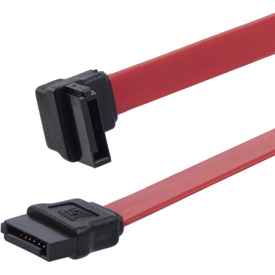 Startech 3ft Angled SATA to SATA Cable - Red Image