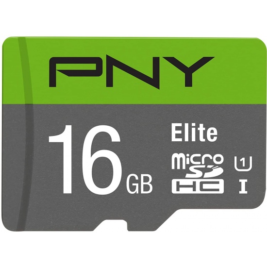16GB PNY Elite Class microSDHC CL10 UHS-1 Flash Memory Card Image