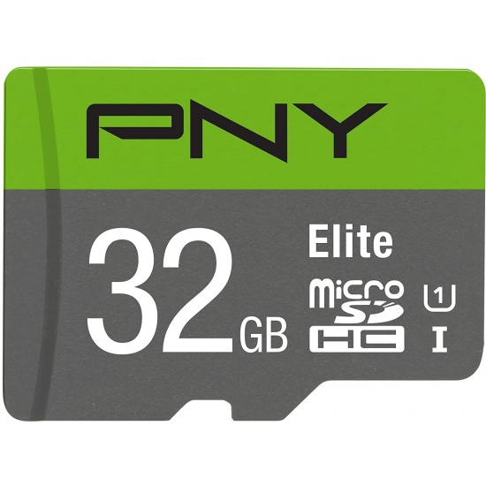 32GB PNY Elite Class microSDHC CL10 UHS-1 Flash Memory Card Image