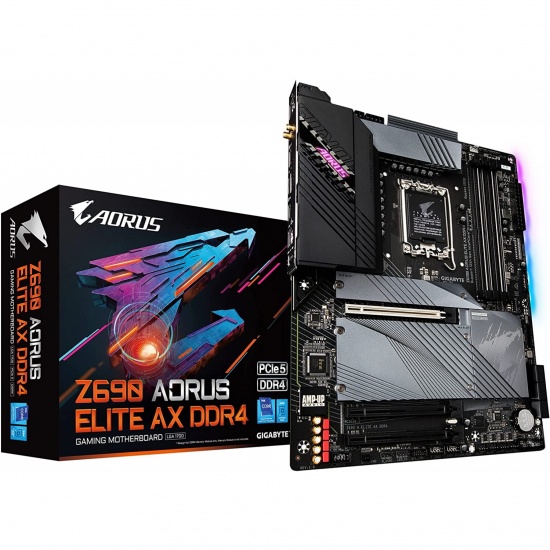 Gigabyte Z690 AORUS Elite AX LGA 1700 ATX DDR4  Motherboard Image