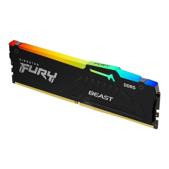 32GB Kingston FURY Beast RGB 4800MHz DDR5 CL38 Memory Module Image