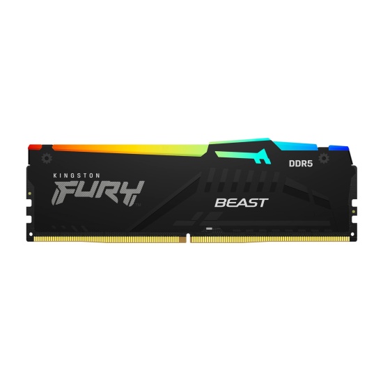 8GB Kingston FURY Beast RGB 5200MHz DDR5 CL36 Memory Module Image