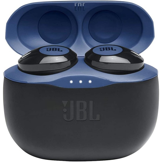 JBL Tune 125TWS Wireless Bluetooth Headphones - Blue Image