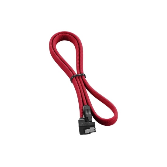 CableMod ModMesh Right Angle SATA 3 Cable - Red - 60cm Image