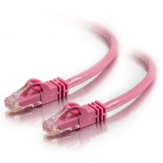C2G Snagless Unshielded Cat6 Ethernet Network Cable - Pink - 4ft  Image