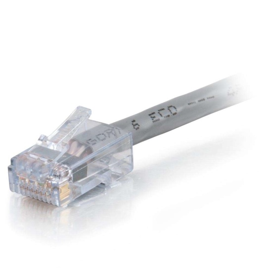 C2G Unshielded Non-booted Cat6 Ethernet Network Cable - Gray - 15ft  Image