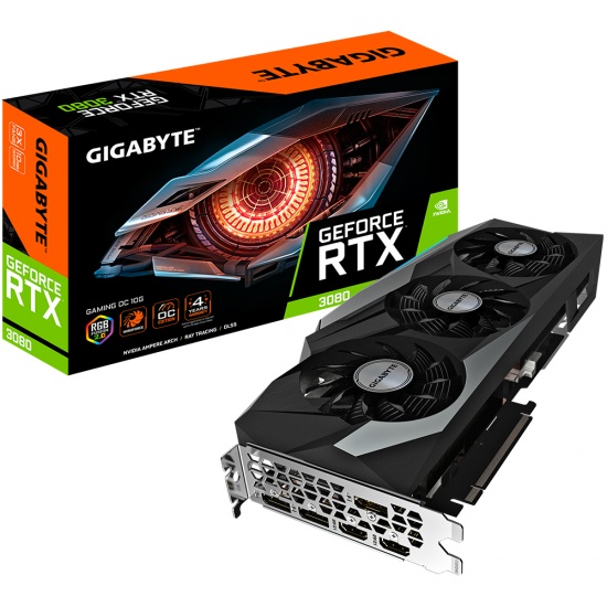 Gigabyte GeForce RTX 3080 Gaming OC 10GB GDDR6X Graphics Card Image