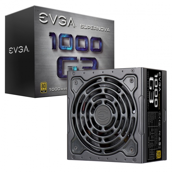 EVGA SuperNOVA 1000 G3 1000 W 24-pin ATX Black Power Supply Image