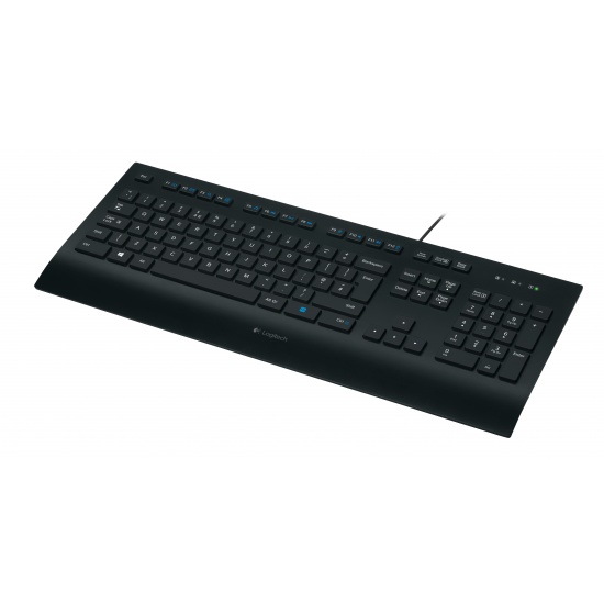 Logitech K280e keyboard USB QWERTZ German Black Keyboard Image