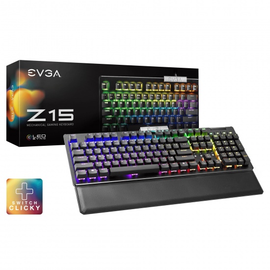 EVGA Z15 RGB Gaming Keyboard US English Image