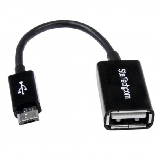 StarTech.com 5in Micro USB to USB OTG Host Adapter M/F USB Cable Image