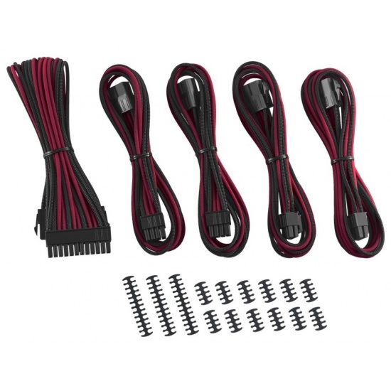 CableMod Classic ModMesh Cable Extension Kit - 8+8 Series-Black and Red Image