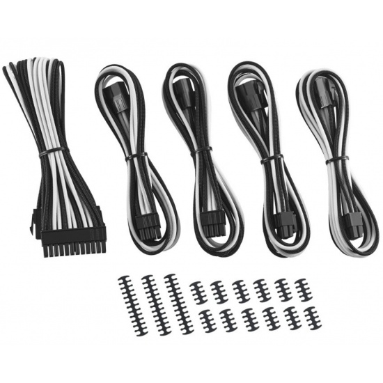 CableMod Classic ModMesh Cable Extension Kit - 8+8 Series-White and Black Image