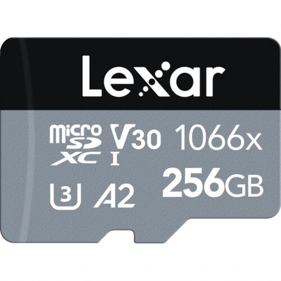 256GB Lexar Professional 1066x UHS-I / Class 10 MicroSDXC Memory Card with SD Adapter Image