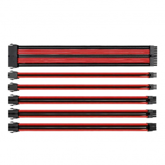 Thermaltake TtMod Sleeve Cable Red Black Internal Power Cables Image