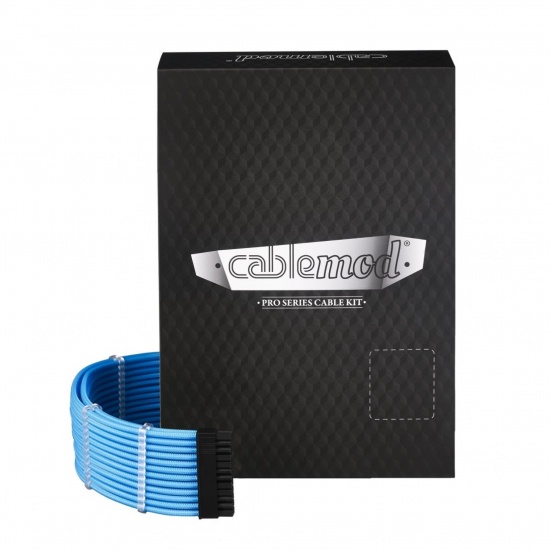 CableMod C-Series PRO ModMesh Cable Kit for Corsair AXi/HXi/RM (Yellow Label) - Blue Image