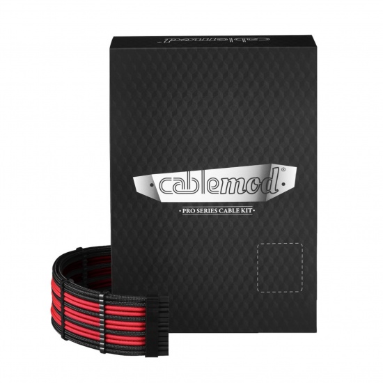 CableMod C-Series PRO ModMesh Cable Kit for Corsair AXi/HXi/RM (Yellow Label) - Red and Black Image
