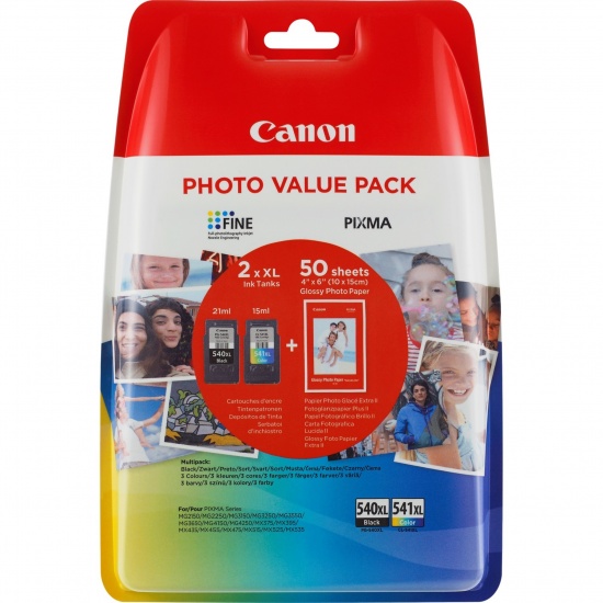 Canon PG-540XL/CL541XL Ink Cartridge Multipack Image