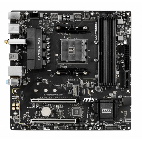 MSI B450M Bazooka Max WIFI AM4 Micro ATX DDR4 Motherboard Image