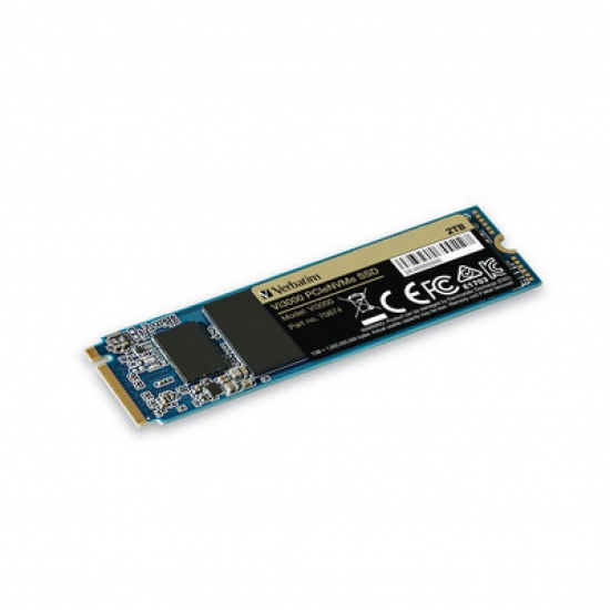 2TB Verbatim Vi3000 PCIe NVMe M.2 2280 Internal Solid State Drive Image