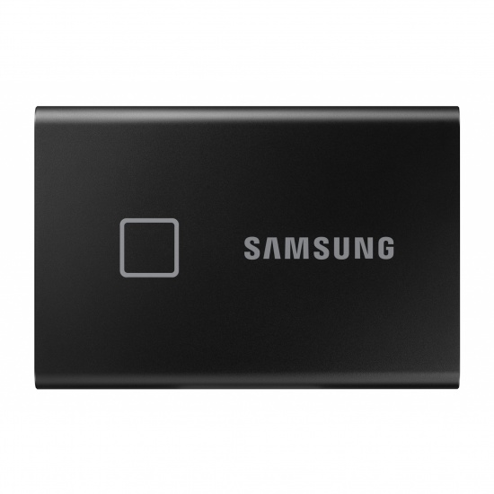 2TB Samsung Portable T7 Touch USB 3.2 External Solid State Drive - Black Image