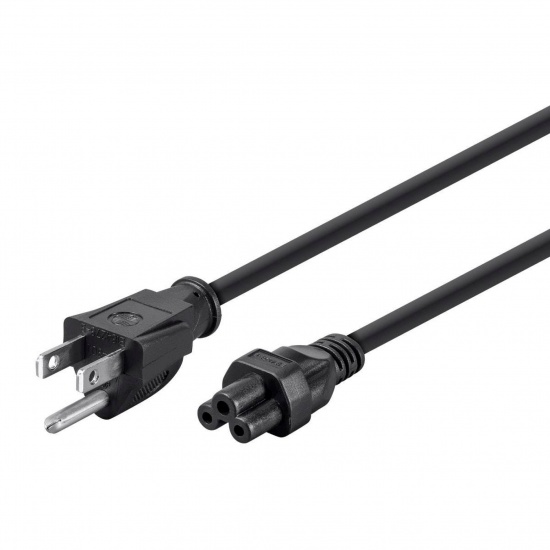 Monoprice Power Cable (3-Prong) NEMA 5-15P to IEC 60320 C5 (MickeyMouse)plug- 3m Image