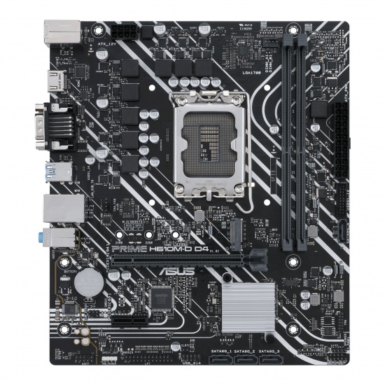 Asus Prime H610M-D D4 Intel  LGA 1700 Micro ATX DDR4 Motherboard Image