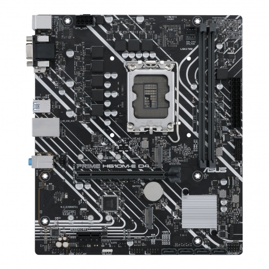 Asus Prime H610M-E D4 Intel LGA 1700 Micro ATX DDR4 Motherboard Image