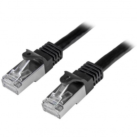 StarTech.com Shielded (SFTP) Cat6 RJ45 Patch Cable 0.5m – Black Image
