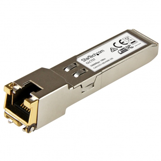 StarTech.com Cisco GLC-T Compatible SFP to RJ45 Transceiver Module – 1000BASE-T - Cisco Firepower, ASR920, IE2000 Image