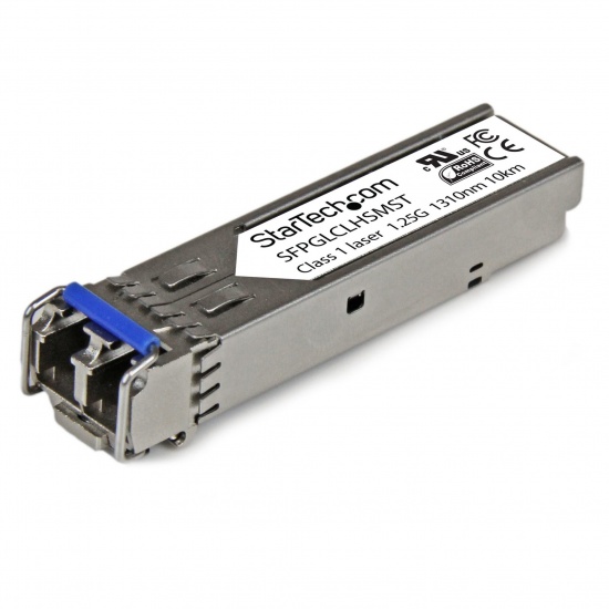 StarTech.com Cisco GLC-LH-SM Compatible SFP Transceiver Module -1000BASE-LX/LH - 1GE Gigabit Ethernet SFP - LC - Cisco IE3400, IE3300, IE3200 Image