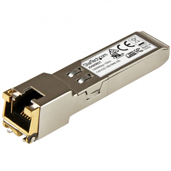 StarTech.com HPE JD089B Compatible SFP Transceiver Module - 1000BASE-T - SFP to RJ45 - 1GE Gigabit Ethernet SFP - HPE 5820AF, 12500, 5500 Image