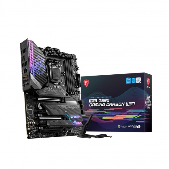 MSI MPG Z590 GAMING CARBON WIFI Intel LGA 1200 ATX DDR4 Motherboard Image